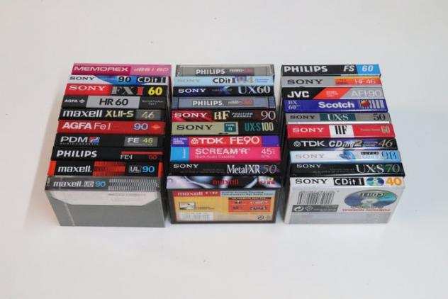 Philips, Sony, Fuji - Scotch - Maxell Agfa Pdm Memorex - Modelli vari - Audiocassette