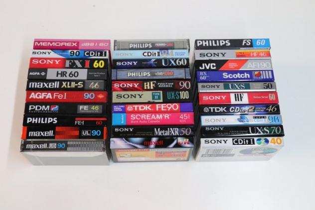 Philips, Sony, Fuji - Scotch - Maxell Agfa Pdm Memorex - Modelli vari - Audiocassette