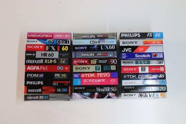 Philips, Sony, Fuji - Scotch - Maxell Agfa Pdm Memorex - Modelli vari - Audiocassette