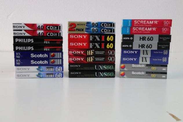 Philips, Sony - Scotch - Agfa - Sony Philips - Modelli vari - Audiocassette
