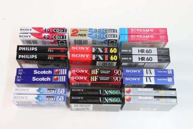 Philips, Sony - Scotch - Agfa - Sony Philips - Modelli vari - Audiocassette