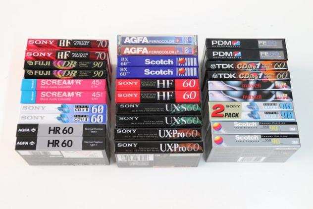 Philips, Sony - Scotch Fuji Jvc Tdk Agfa Pdm - - Modelli vari - Audiocassette