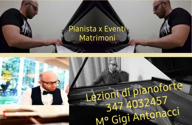 Pianista per matrimoni - eventi - pianobar