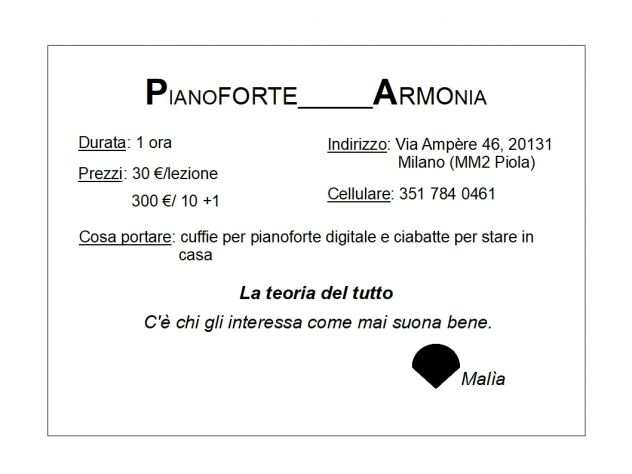 Pianoforte Armonia