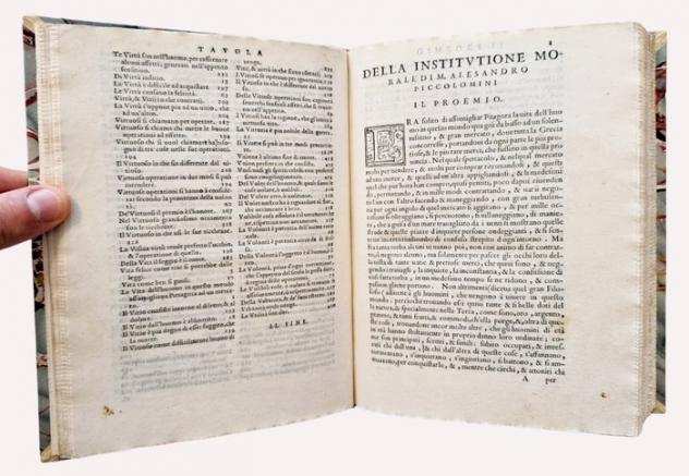 Piccolomini - Della Institution Morale - 1575