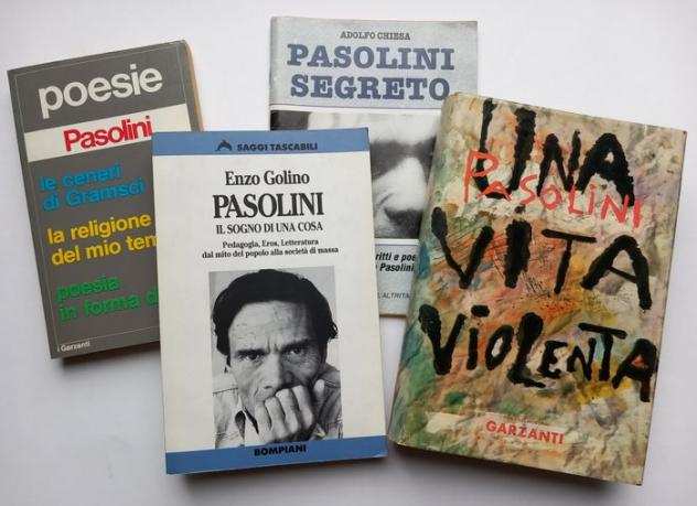 Pier Paolo Pasolini  Golino  Chiesa - Lot with 4 books - 19611995