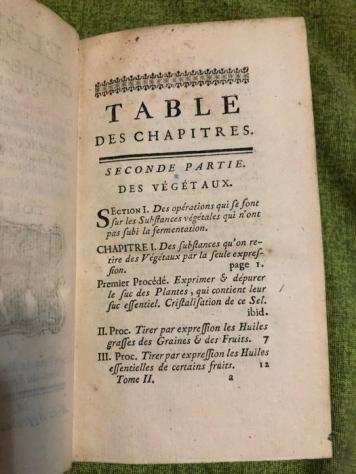 Pierre-Joseph Macquer - Eacuteleacutements de chimie-pratique, contenant la Description des Opeacuterations fondamentales de la Chymie avec - 1754