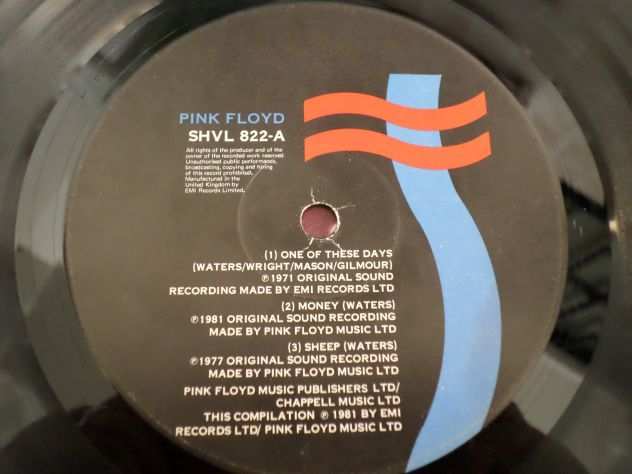 PINK FLOYD - A Collection Of Great Dance Songs SHVL 822 - LP  33 giri 1981 UK