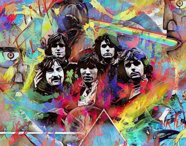 Pink Floyd - Fine Art High-Quality Gicleacutee - Original by Raffaele De Leo - Limited edition 1215 - Artwork - 2022 - Certificato, Con firma autografa de