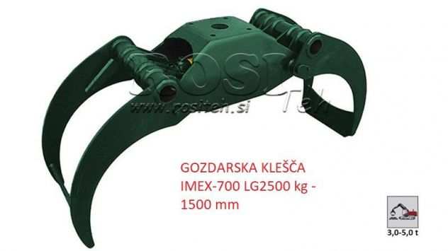 PINZE FORESTALI IMEX-700 LG800 kg - 1000 mm