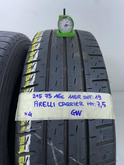 PIRELLI CARRIER 215 75 16C - GOMME USATE 8090