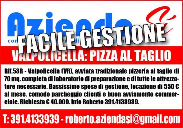 pizzeria al taglio no bar no ristorante