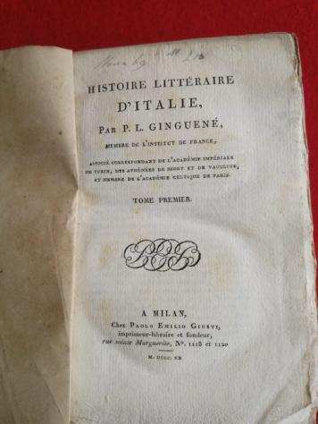 P.L. Gingueneacute - Histoire Litteacuteraire dItalie - 1820