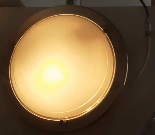 Plafoniera in ottone 30cm  lampada  tasselli