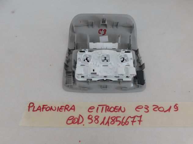 plafoniera interna con luce di cortesia microfano citroen c3 2016gt