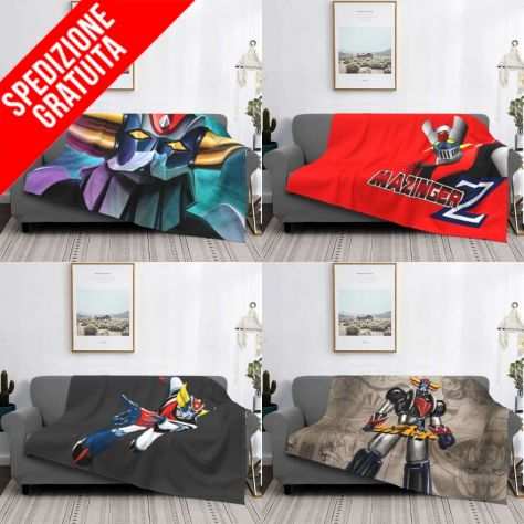 PLAID COPERTA MAZINGA Z GOLDRAKE SUPER ROBOT