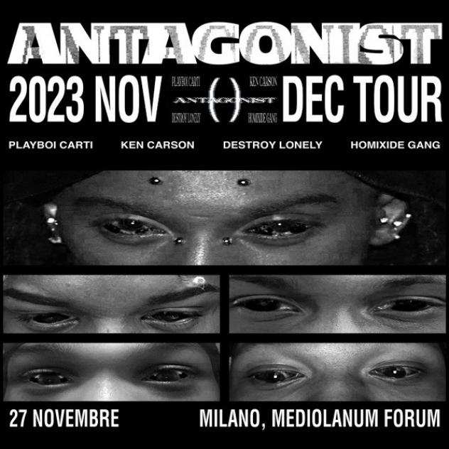 Playboi Carti - Milano 2023 - il 27 novembre 2023 - partenza da BRESCIA