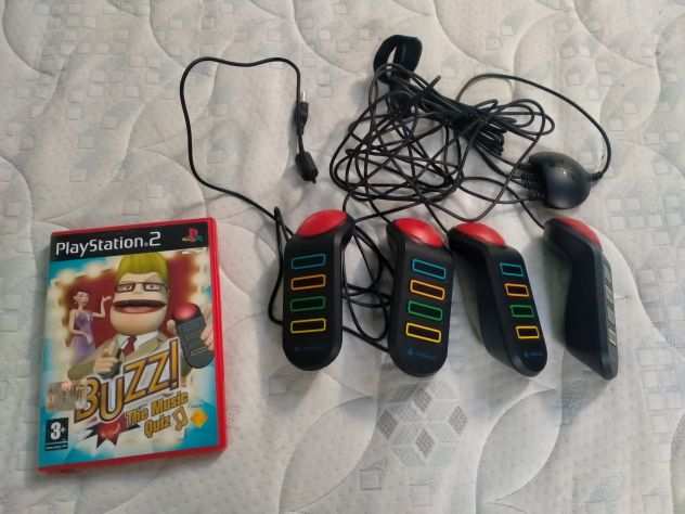 Playstation 2 Buzz controller USB e il gioco quiz musicale