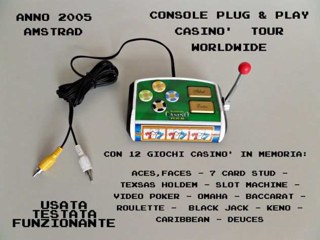 Plug amp Play console 12 giochi Casinograve in memoria (Amstrad) anno 2005