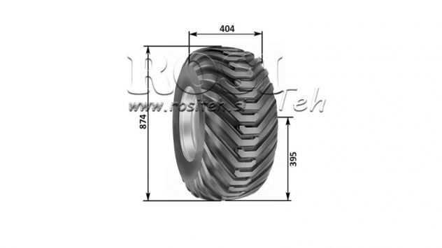 Pneumatico - 40060-15,5 PNEUMATICO TR 882 16pl CON BORDO 13,00X15,5