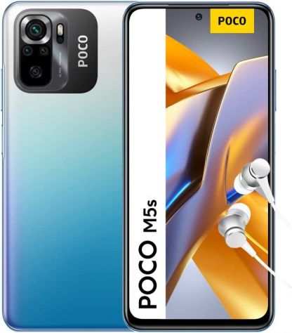 POCO M5s Smartphone 4128GB, 6.43rdquo FHDAMOLED  SMARTWatch GL Blue