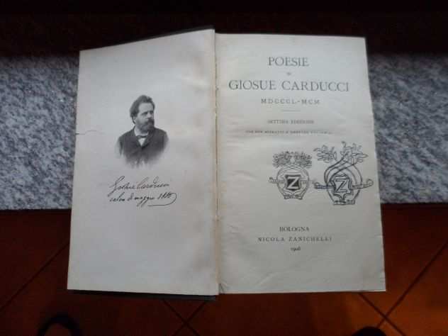 POESIE DEL CARDUCCI 1850-1900, EDIZIONI ZANICHELLI BOLOGNA DEL 1908