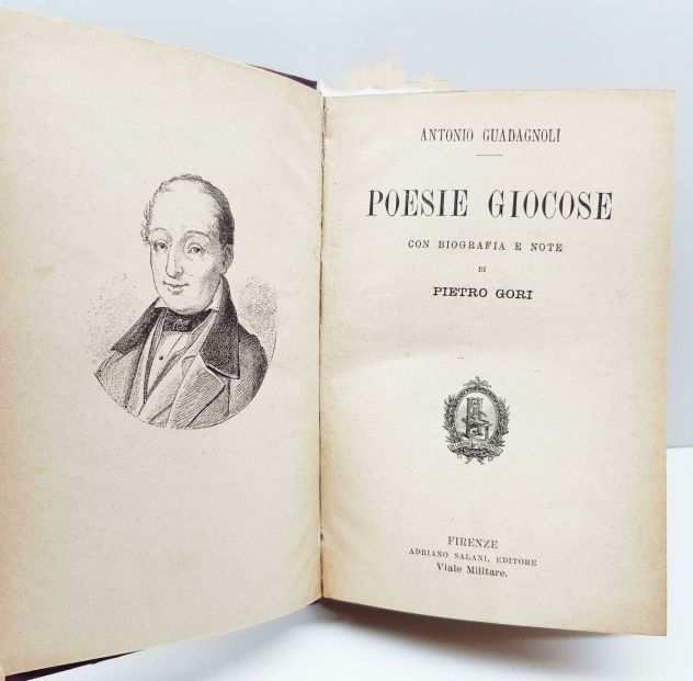 POESIE GIOCOSE, ANTONIO GUADAGNOLI, FIRENZE ADRIANO SALANI, EDITORE 1908.