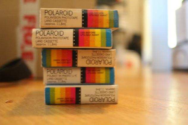 Polaroid 5 x Packs Of Polaroid Polavision Phototape Expired CASETTE TAPES Inc. Type 608