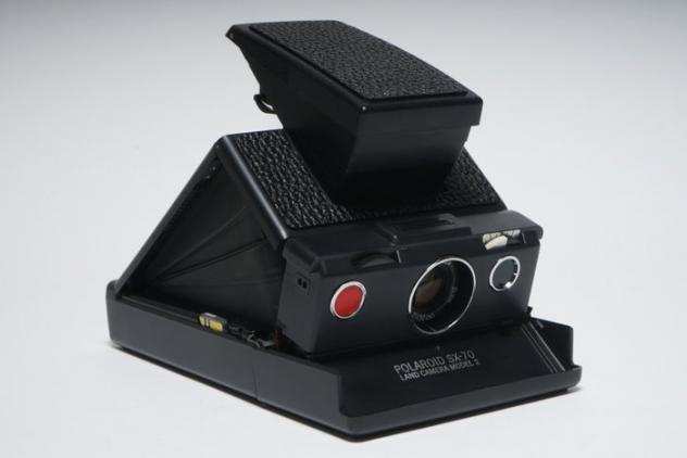 Polaroid SX-70 Land Camera - Rigenerata  Flash elettronico ITT Fotocamera istantanea