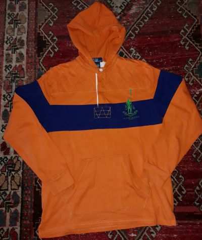 Polo by Ralph Lauren hoodie stripes blue orange
