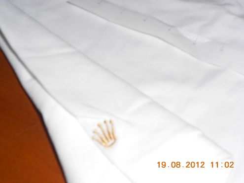 Polo ROLEX Golf Shirt White Mens Size XL VIP NEW RARE - Polo Rolex Bianca XL