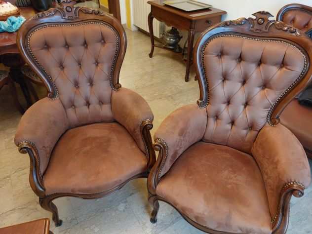 Poltroncine classiche in pelle