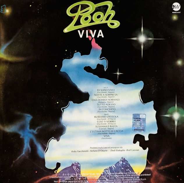 POOH - VIVA - Vinile Nero