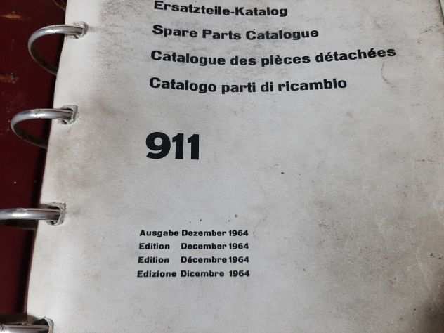 PORSCHE 911911S ANNO 1964 CATALOGO PARTI DI RICAMBIO ORIGINALI