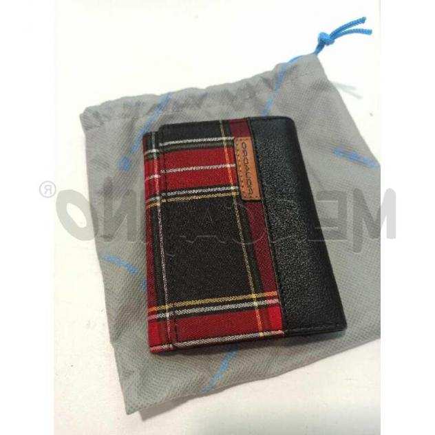 Porta foglio piquadro tartan piccolo