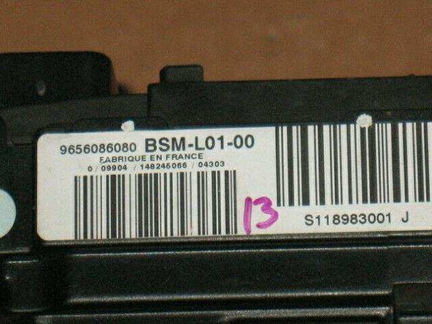 Porta fusibili peugeot citroen bsm-l01-00 9656086080 S118983001J