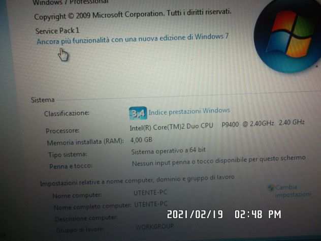 PORTATILE DELL LATITUDE E4300 INTEL CORE 2 PROCESSOR 2GB RAM