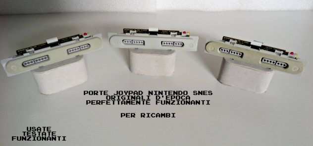 Porte joypad Super Nintendo SNES ORIGINALI (Funzionanti) Testate