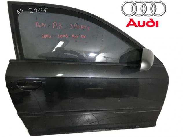 PORTIERA ANTERIORE DESTRA AUDI A3 Serie (8P1) Senza specchietto (0508)