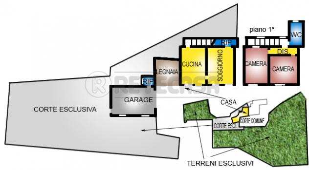 Porzione di casa in vendita a Montebello Vicentino