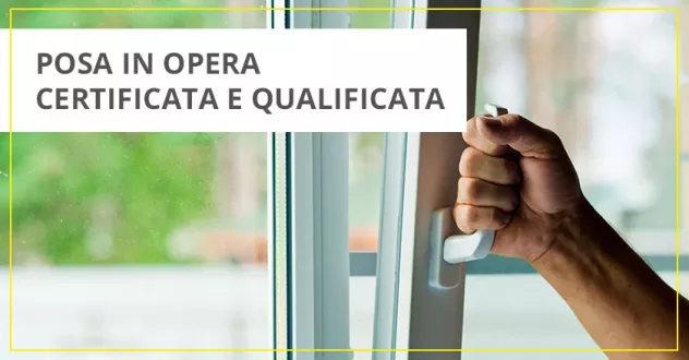 Posatore Certificato Serramenti In PVC porte Blindate Porte Interne Tapparelle E