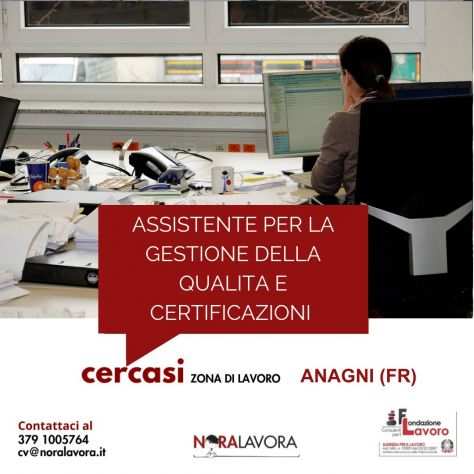 Posizione Assistente per la Gestione della Qualit e Certificazioni