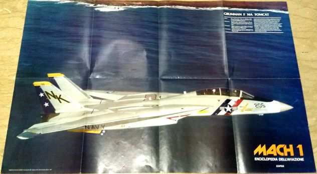 Poster aereo GRUMMAN F 14A TOMCAT come nuovo