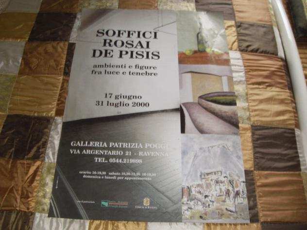 Poster mostra Soffici Rosai De Pisis Ravenna 2000.