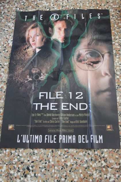 Poster videoteca cinema serie tv X-FIles File 12 The End originale nuovo Italia