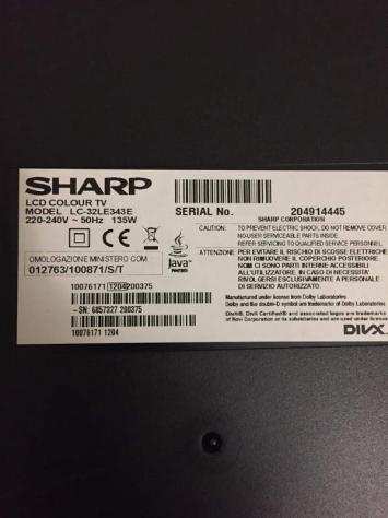 Power 17Pw07-2 Per Tv Sharp LC-32LE343E SHARP Usato