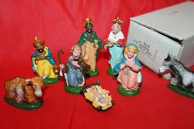 Presepe nativita 8 soggetti alti 7 cm nativita San Gregorio made italy nu