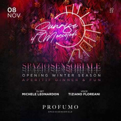 PROFUMO SPAZIO SENSORIALE INAUGURAZIONE MERCOLEDI 8 NOVEMBRE 3381128328