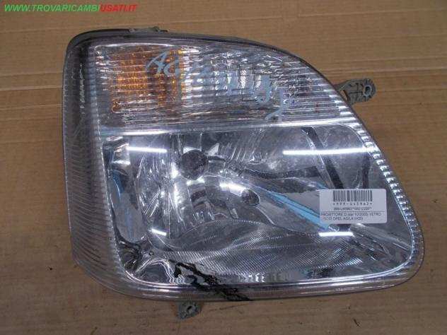 PROIETTORE D.(dal 102003) VETRO LISCIO OPEL AGILA (H00) Parti elettriche Fanaleria Proiettori Proiettore ant. OPEL - AGILA A - 01-05-2000 - 01-02