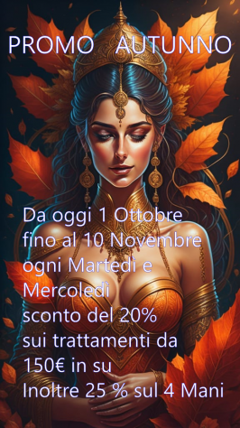 Promo autunno, Arte del Benessere Vi ringrazia cosigrave.. a Barletta